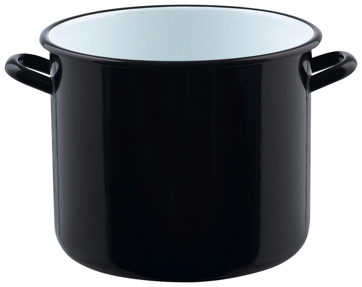 KOCHTOPF Riesen und Zwerge 4 l  - Schwarz, Basics, Metall (20/17,5cm) - Riess