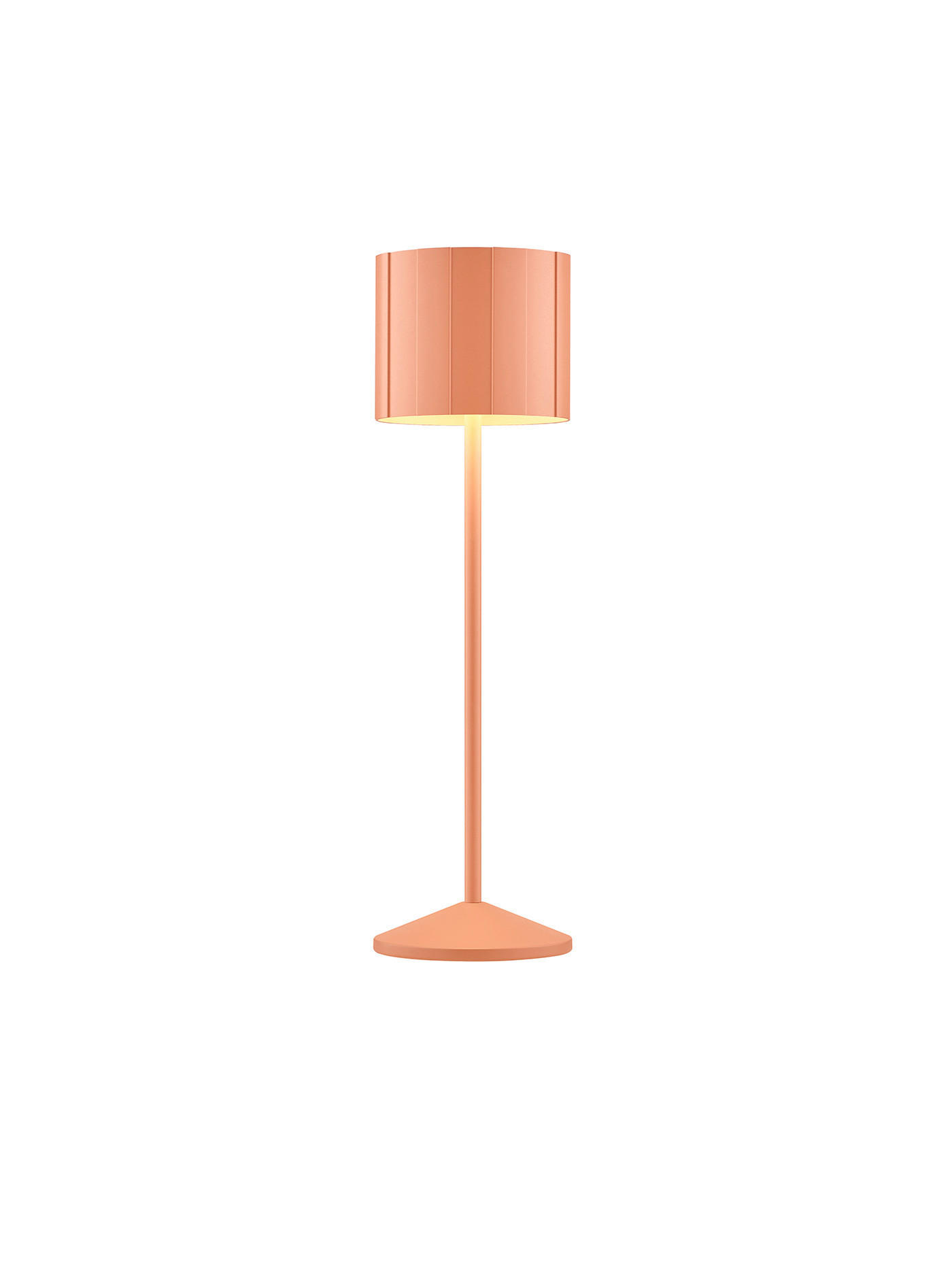 AKKU-TISCHLEUCHTE Marisa 11,5/39 cm   - Aprikose, MODERN, Metall (11,5/39cm) - Musterring