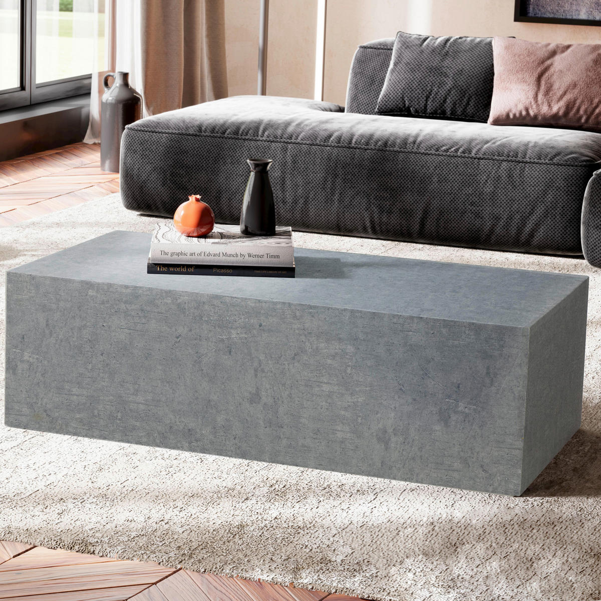 COUCHTISCH in Holzwerkstoff 100/50/30 cm  - Grau, Design, Holzwerkstoff (100/50/30cm) - MID.YOU