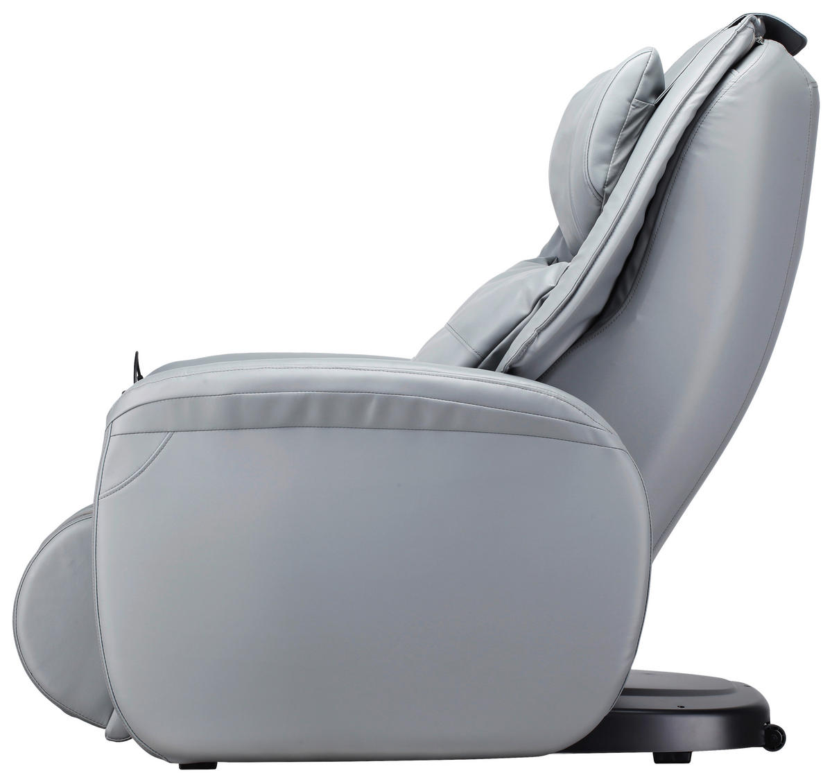 MASSAGESESSEL in Lederlook Grau  - Schwarz/Grau, Design, Textil (97/108/126cm) - Cantus