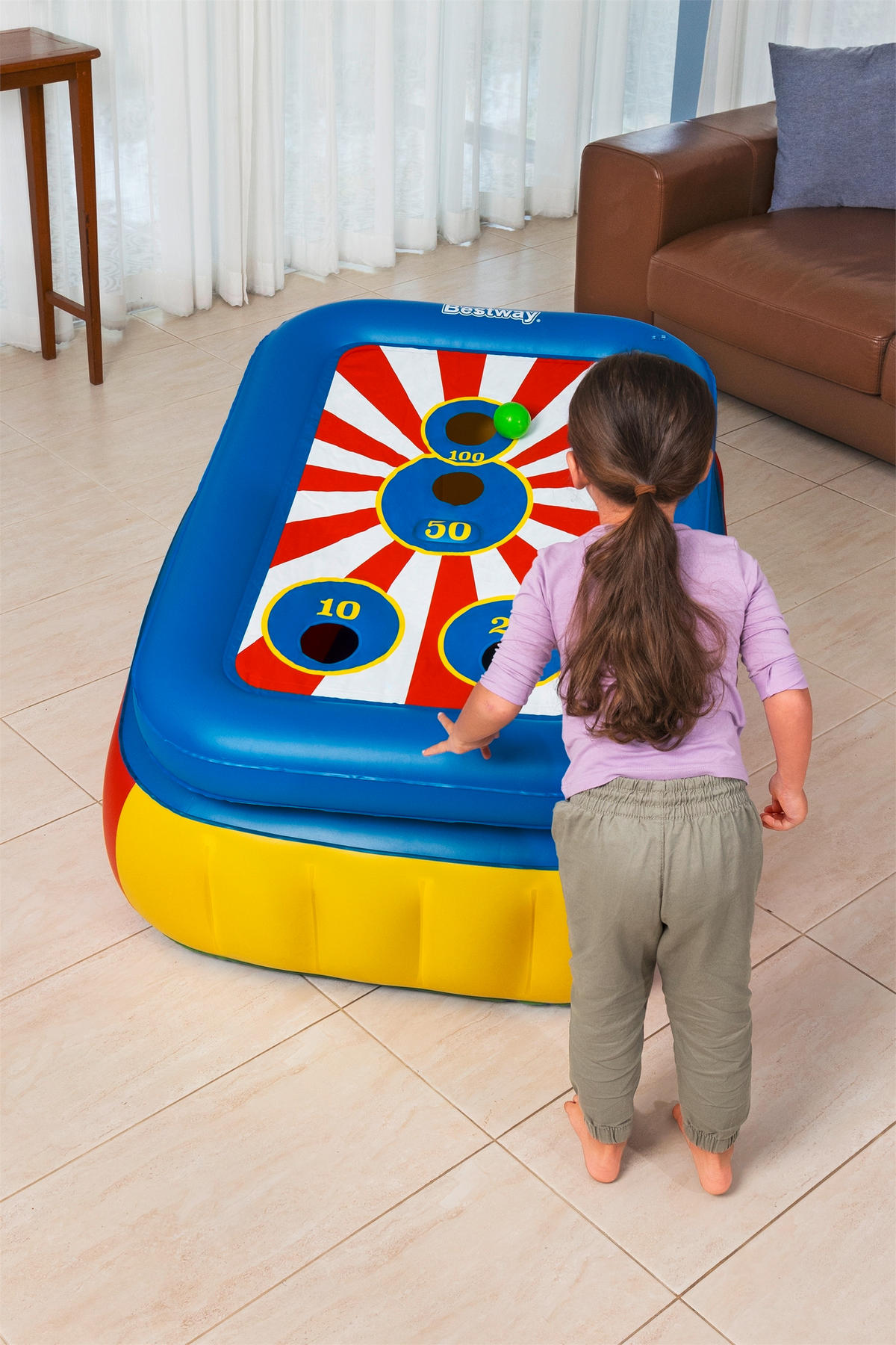 BAZEN S LOPTICAMA   - žuta/plava, Basics, plastika (110/81/62cm) - Bestway