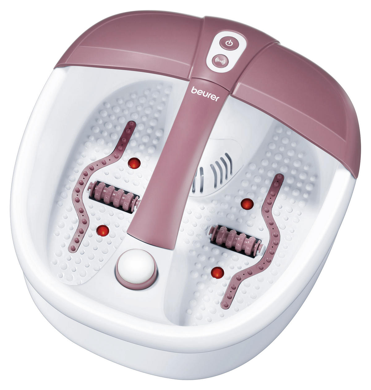 FUSSSPRUDELBAD  - Weiss/Rot, Konventionell, Kunststoff/Metall (21,5/38,5/42,4cm) - Beurer