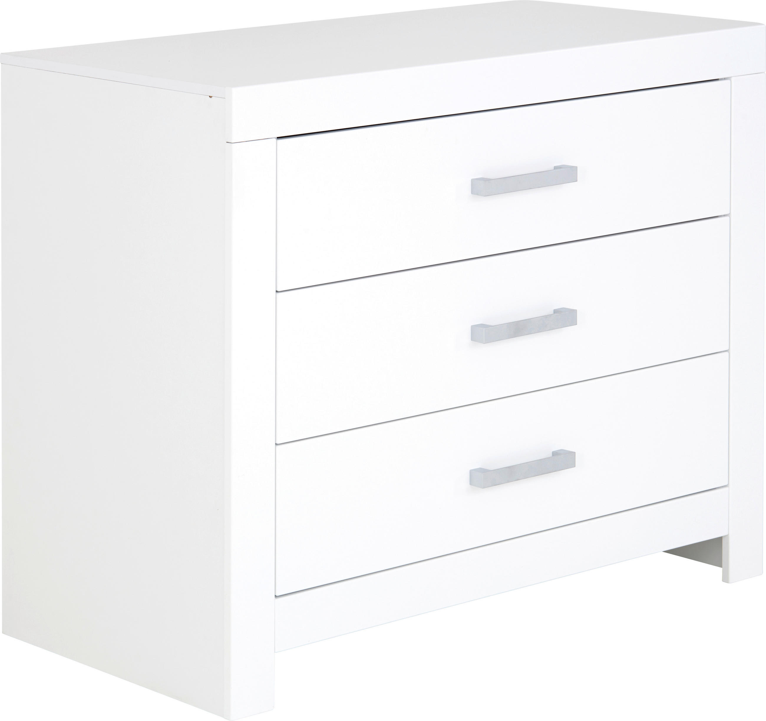 KOMMODE 110/91,9/55,3 cm  in Weiss  - Chromfarben/Weiss, Basics, Holzwerkstoff/Metall (110/91,9/55,3cm) - Paidi
