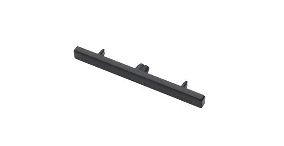 ENDSTÜCK  - Schwarz, Basics, Metall (7,8/1/0,7cm) - Homeware