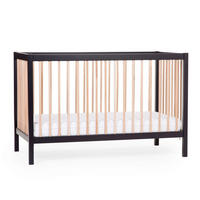 GITTERBETT 2023  - Schwarz/Baltimorefarben, Basics, Holz (122/74/120cm) - Childhome