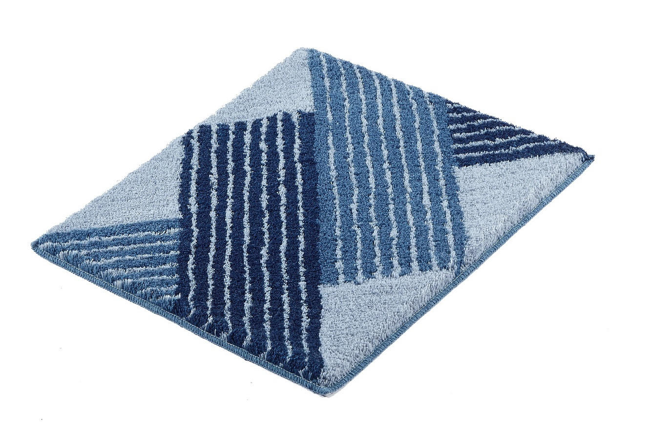 BADTEPPICH Blau  - Blau, Basics, Textil (55cm) - Kleine Wolke