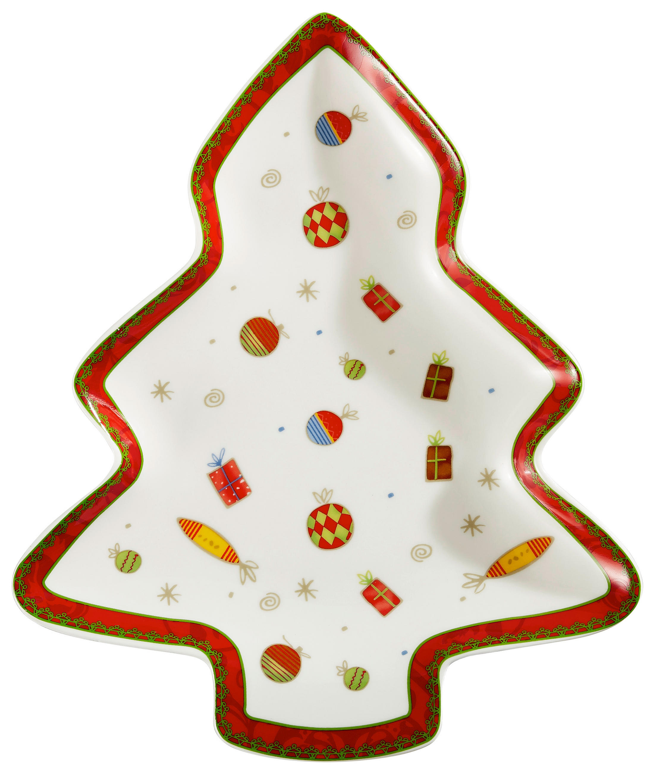 KÍNÁLÓTÁL    - többszínű, Basics, kerámia (22,86cm) - X-Mas