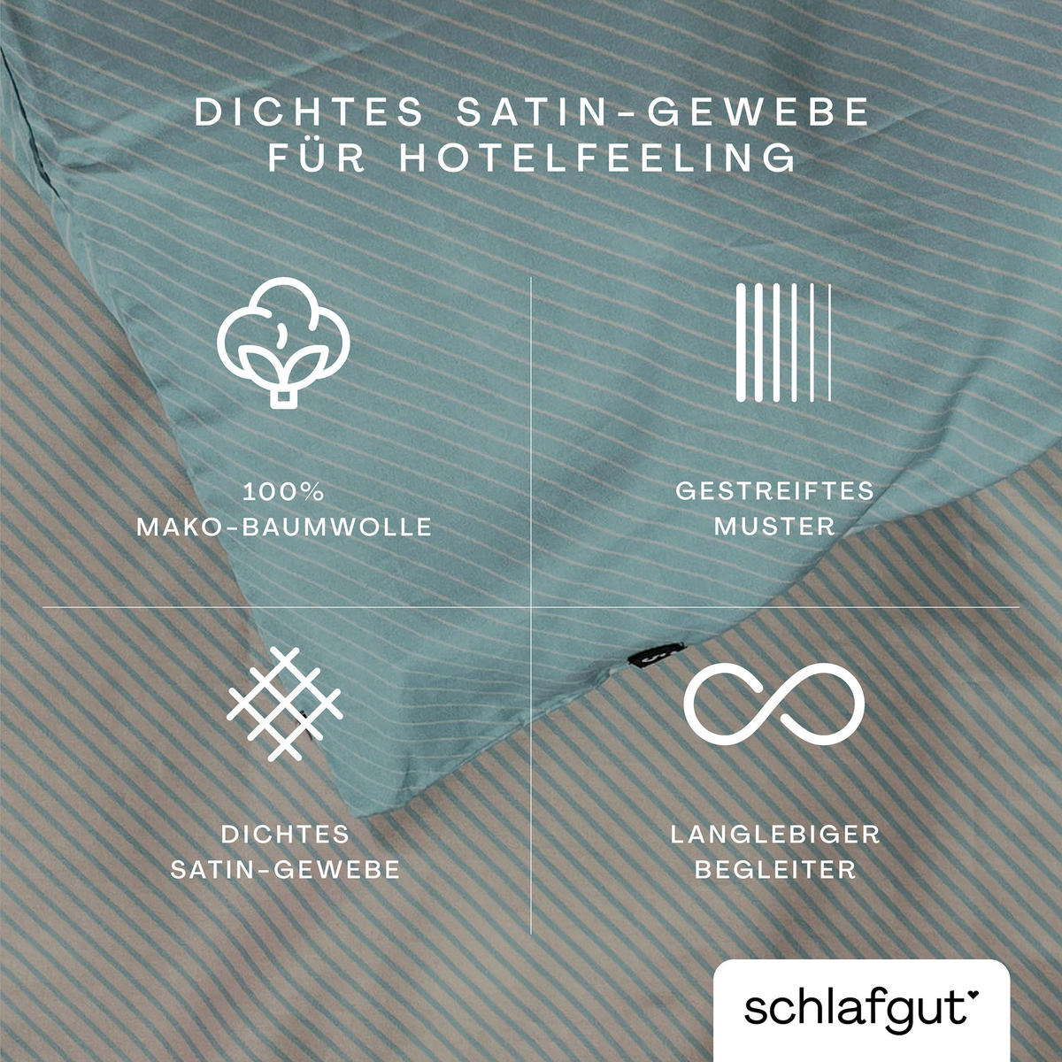 KISSENHÜLLE Woven Satin Fade 40/40 cm  - Rosa/Hellblau, Basics, Textil (40/40cm) - Schlafgut