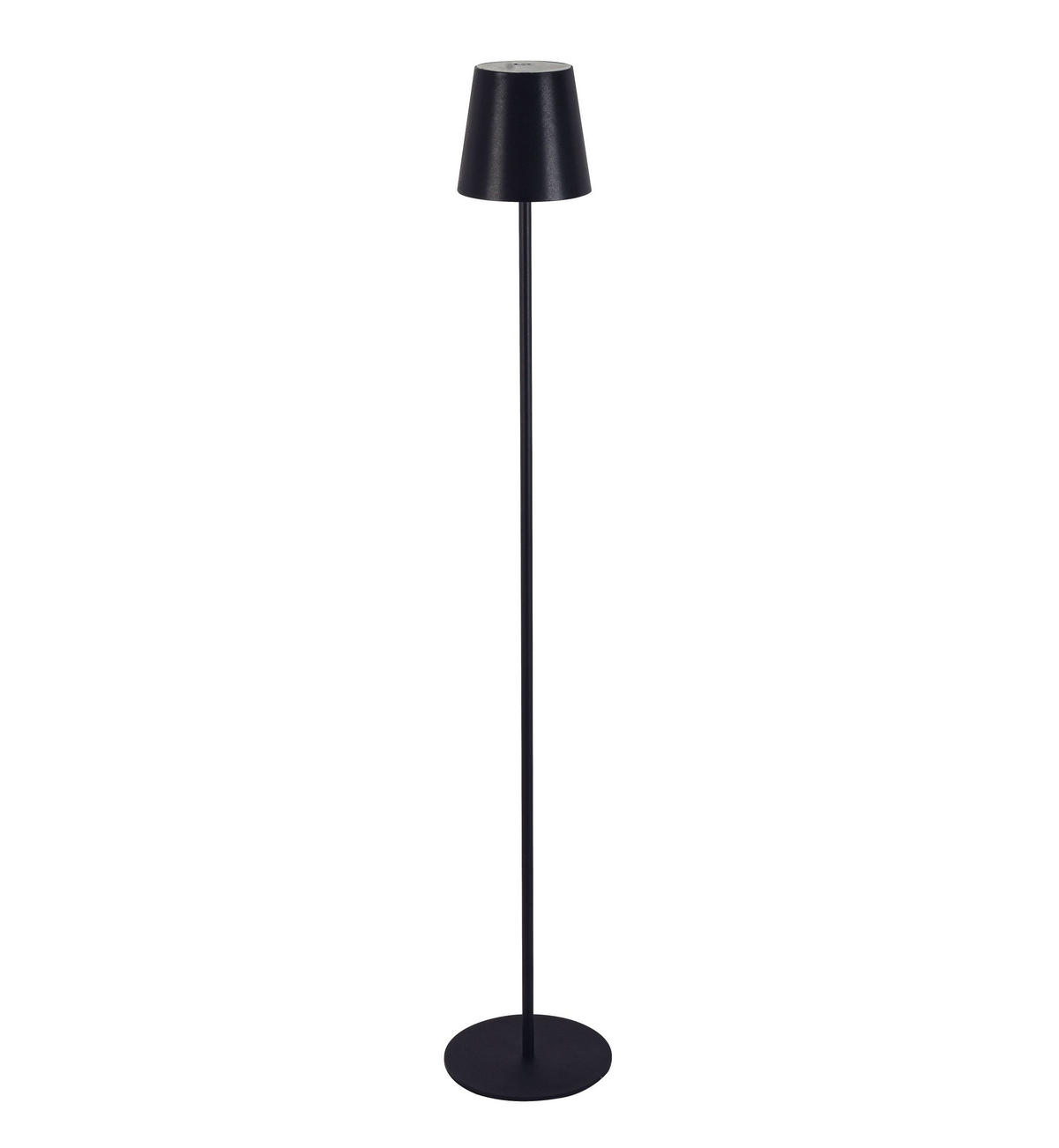 AKKU-STEHLEUCHTE 22/130 cm    - Schwarz, KONVENTIONELL, Kunststoff/Metall (22/130cm) - Novel