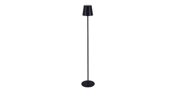 AKKU-STEHLEUCHTE 22/130 cm - Schwarz, KONVENTIONELL, Kunststoff/Metall (22/130cm) - Novel