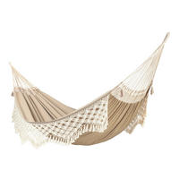 HÄNGEMATTE kingsize org.cotton  - Beige, KONVENTIONELL, Textil (180/400cm) - La Siesta