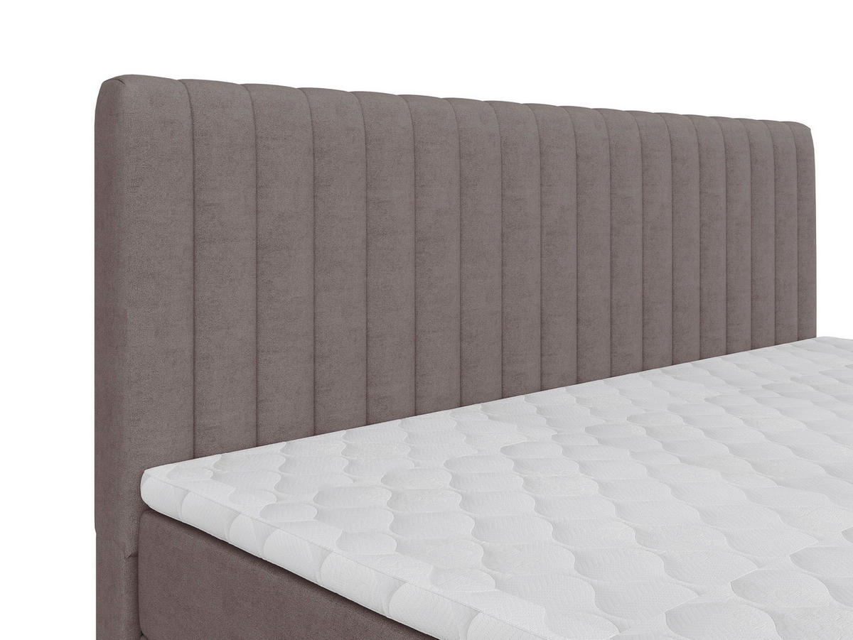 BOXBETT 180/200 cm  in Braun  - Schwarz/Braun, Basics, Kunststoff/Textil (180/200cm) - Carryhome