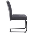 SCHWINGSTUHL   Webstoff, Mikrofaser  - Schwarz/Grau, KONVENTIONELL, Textil/Metall (61/91/43cm) - Carryhome