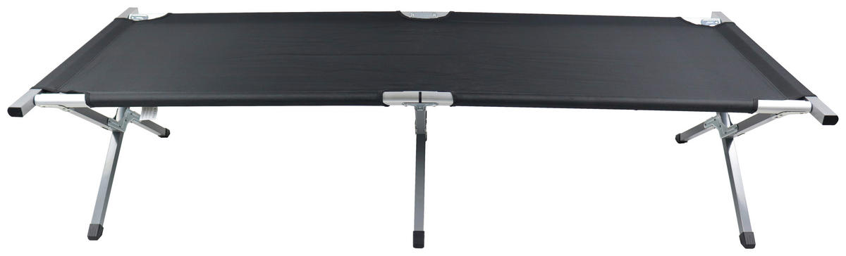 CAMPINGBETT 70/210 cm  - Schwarz, Modern, Textil/Metall (70/210cm) - Ambia Garden
