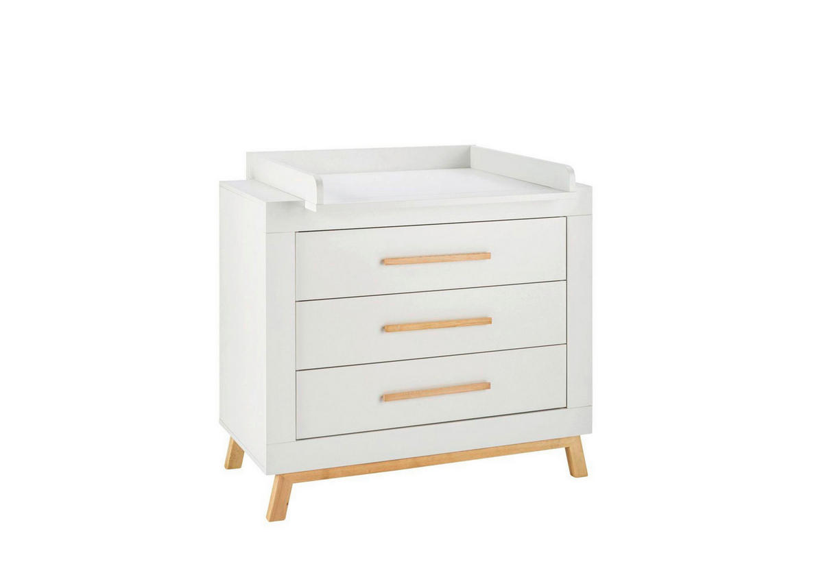 BABYZIMMER Miami white  - Buchefarben/Weiß, Basics, Holz/Holzwerkstoff - Schardt
