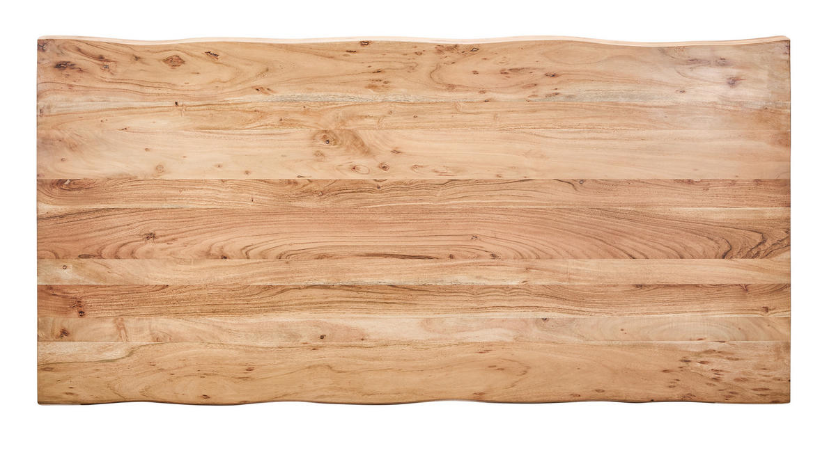TISCHPLATTE Akazie Hartholz Akaziefarben  - Akaziefarben, Natur, Holz (180/90/5,5cm) - Valdera