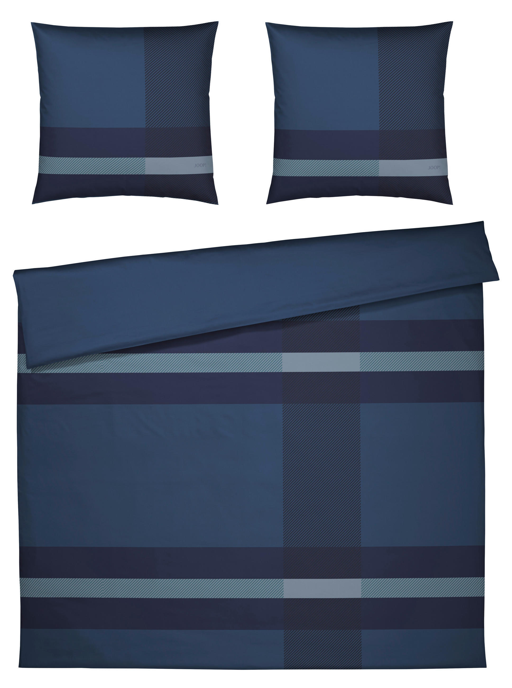 BETTWÄSCHE Modern Makosatin 200/200 cm  - Blau/Petrol, Design, Naturmaterialien/Textil (200/200cm) - Joop!