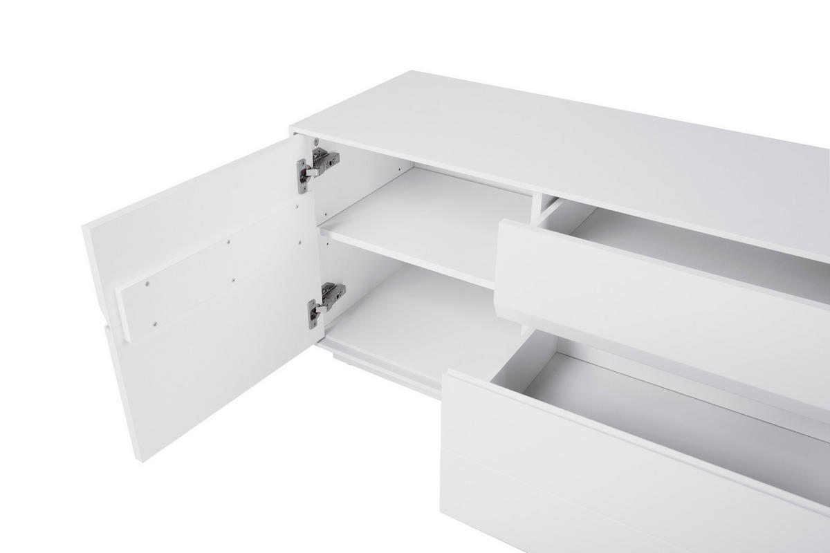 LOWBOARD  in 203/51/40 cm  - Hellgrau, MODERN, Holzwerkstoff (203/51/40cm) - Xora