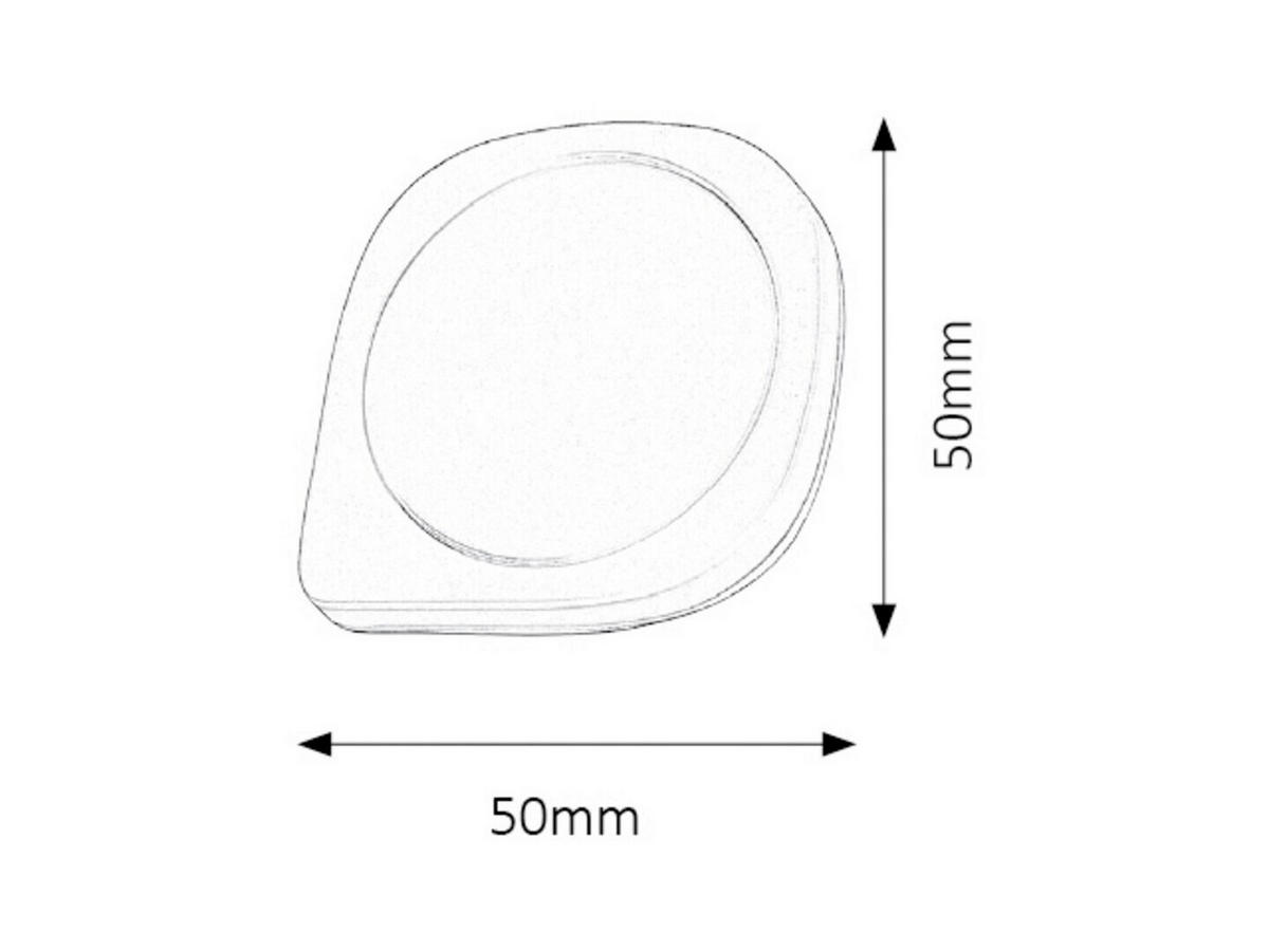 NOĆNO SVJETLO BILLY  - bijela, Basics, plastika (5/5cm)