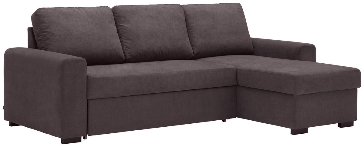 ROHOVÁ SEDACIA SÚPRAVA, textil, tmavosivá - čierna/tmavosivá, Design, textil (245/160cm) - Xora