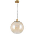 HÄNGELEUCHTE 30/137,5 cm  - Bernsteinfarben, Trend, Glas/Metall (30/137,5cm) - Novel