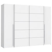 ORMAR ZA ODJEĆU     - bijela/boje aluminija, Moderno, drvni materijal/metal (270/210/61cm) - MID.YOU