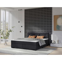 BOXSPRINGBETT 160/220 cm  in Anthrazit  - Anthrazit/Beige, MODERN, Karton/Holz (160/220cm) - MID.YOU