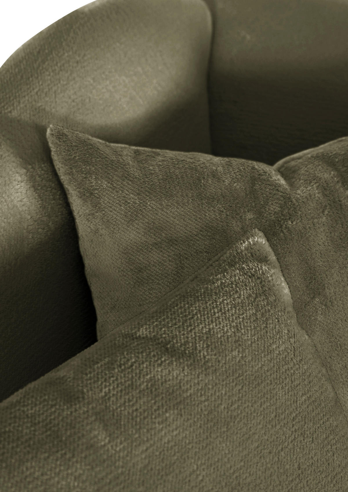 SESSEL Chenille Grün    - Schwarz/Grün, Design, Textil/Metall (138/83/85cm)
