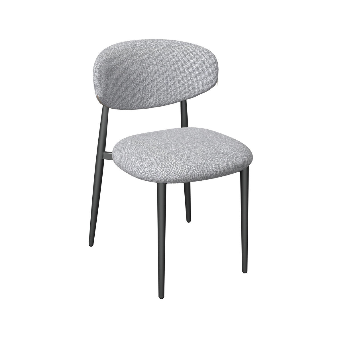 GARTENSTUHL Aluminium Anthrazit, Grau  - Anthrazit/Grau, MODERN, Textil/Metall (57/78/57cm) - Ambia Garden