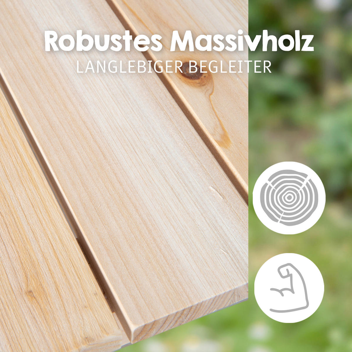 KINDERSPIELTISCH  - Naturfarben, Basics, Holz (89/50/84,5cm) - Roba