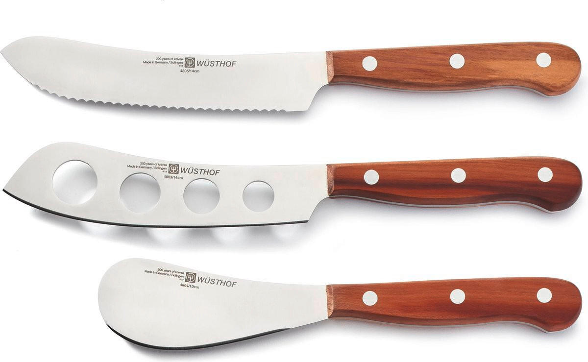 SET NOŽEVA ZA SIR 3-dijelni - Basics, drvo/metal (28/18,5/3,8cm)