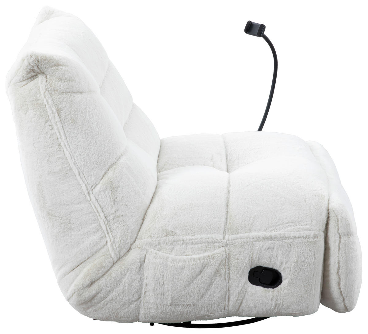 GUNGSTOL i vävt tyg cremefärgad  - svart/cremefärgad, Modern, metall/textil (91,4/92,7/107,9cm) - Livetastic