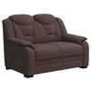 2-SITZER-SOFA in Chenille Braun  - Schwarz/Braun, Basics, Kunststoff/Textil (138/99/99cm) - MID.YOU