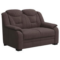 2-SITZER-SOFA in Chenille Braun  - Schwarz/Braun, Basics, Kunststoff/Textil (138/99/99cm) - MID.YOU