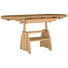 COUCHTISCH Wildeiche furniert Eichefarben - Eichefarben, KONVENTIONELL, Metall (110(130,5/65/56-75cm) - Venda
