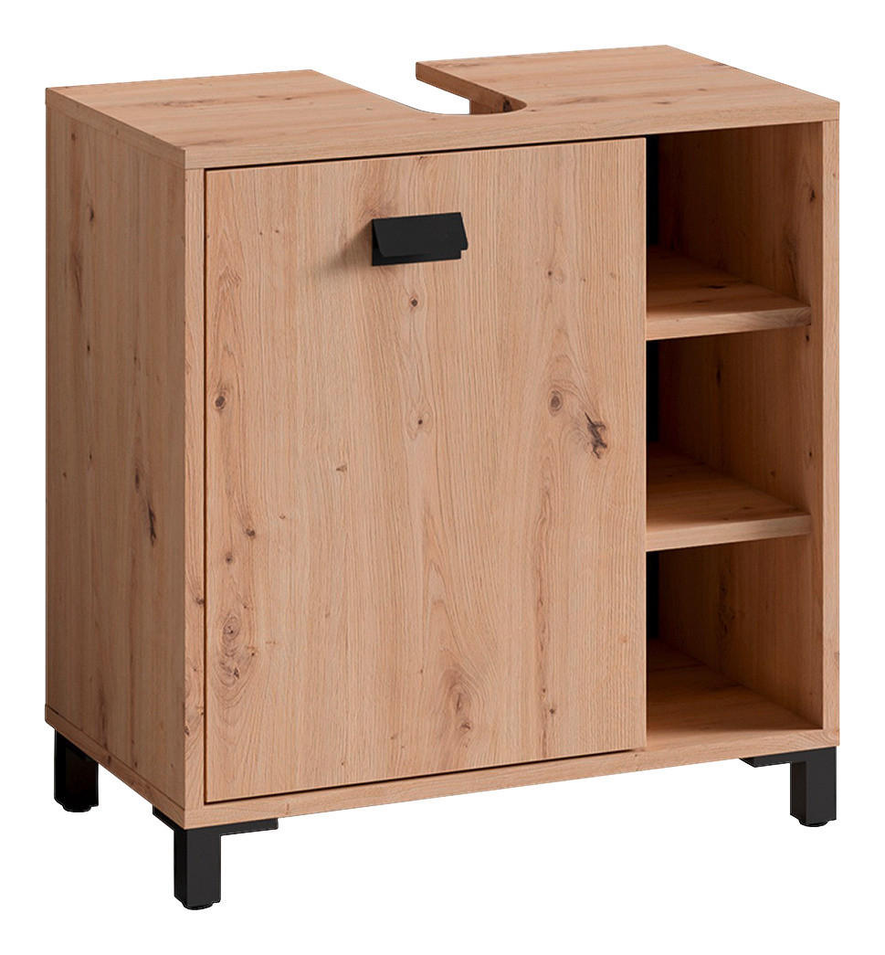 WASCHBECKENUNTERSCHRANK 60/62/34 cm  - Anthrazit/Schwarz, MODERN, Holzwerkstoff/Kunststoff (60/62/34cm) - MID.YOU