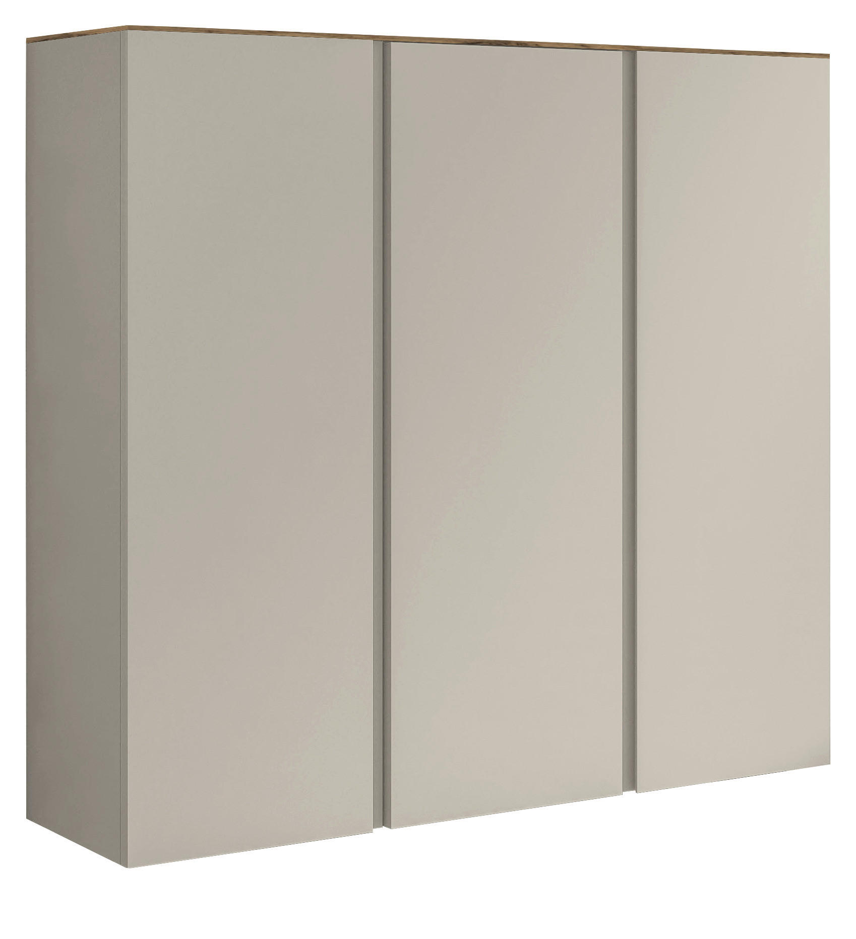 SCHUHSCHRANK 121/111/33 cm - Taupe/Eichefarben, Design, Holzwerkstoff (121/111/33cm) - Moderano