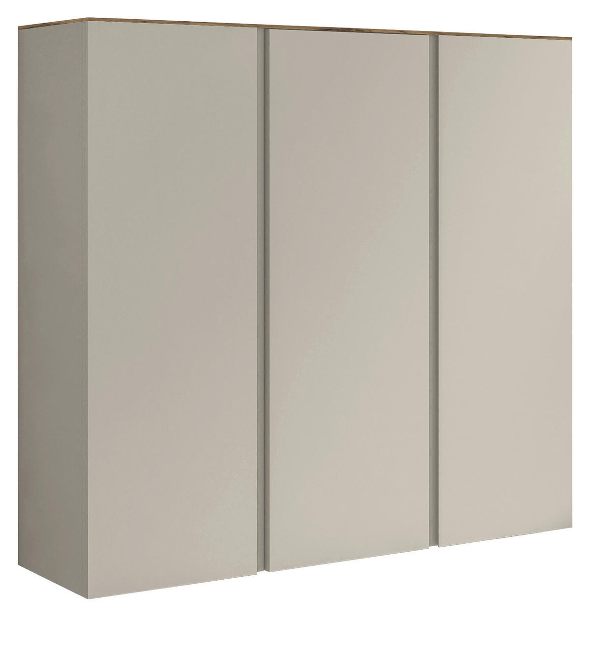 SCHUHSCHRANK Taupe, Eichefarben  - Taupe/Eichefarben, Design, Holzwerkstoff (121/111/33cm) - Moderano