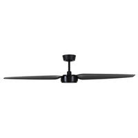 DECKENVENTILATOR     - Schwarz, Basics, Kunststoff (137/27/137cm)