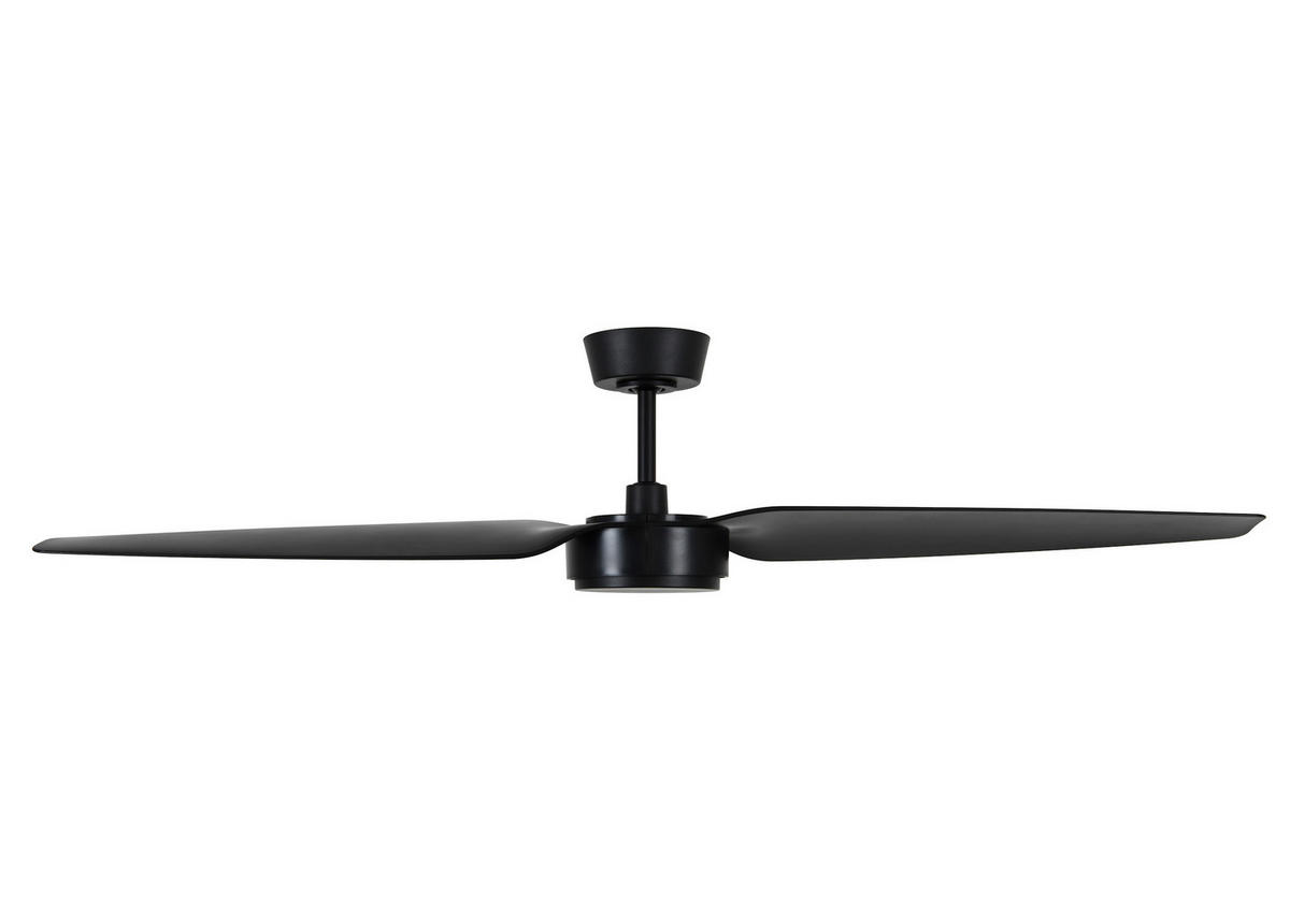 DECKENVENTILATOR     - Schwarz, Basics, Kunststoff (137/27/137cm)