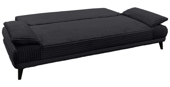 SCHLAFSOFA Cord Schwarz  - Schwarz, KONVENTIONELL, Kunststoff/Textil (246/90/105cm) - Carryhome