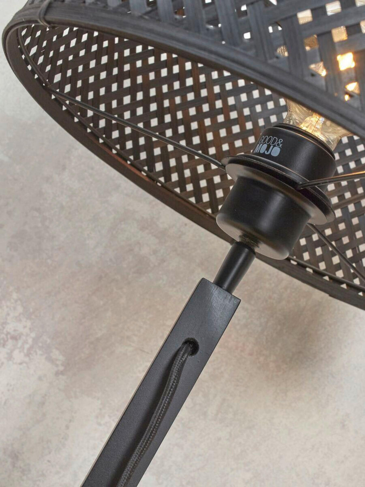 STOJACÍ LAMPA, 50/50/158 cm - černá, Trend (50/50/158cm) - Good & Mojo