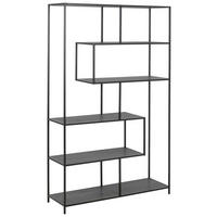 HYLLA i 114/185/35 cm svart  - svart, Trend, metall/trämaterial (114/185/35cm) - Best Price