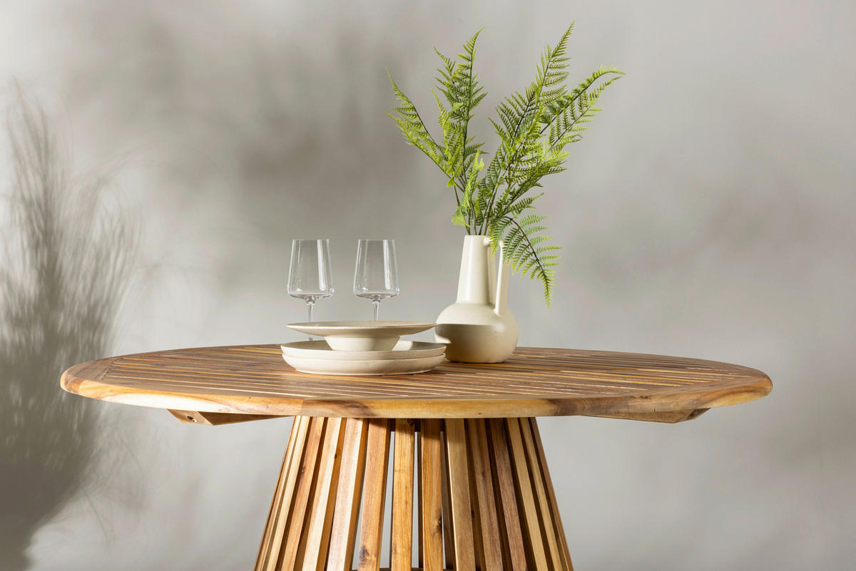 GARTENTISCH 120/120/75 cm  - Akaziefarben, KONVENTIONELL, Holz (120/120/75cm) - Gardenson