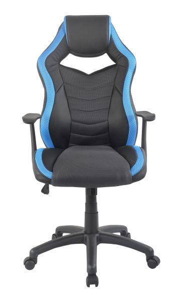 GEJMERSKA STOLICA  plava, crna   - crna/plava, Dizajnerski, metal/tekstil (62/112,5-122/68cm) - Hom`in