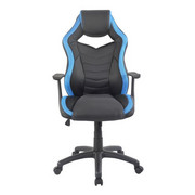 PISARNIŠKI STOL kovina, umetna masa, tekstil modra, črna - modra/črna, Design, kovina/umetna masa (62/112,5-122/68cm) - Hom`in