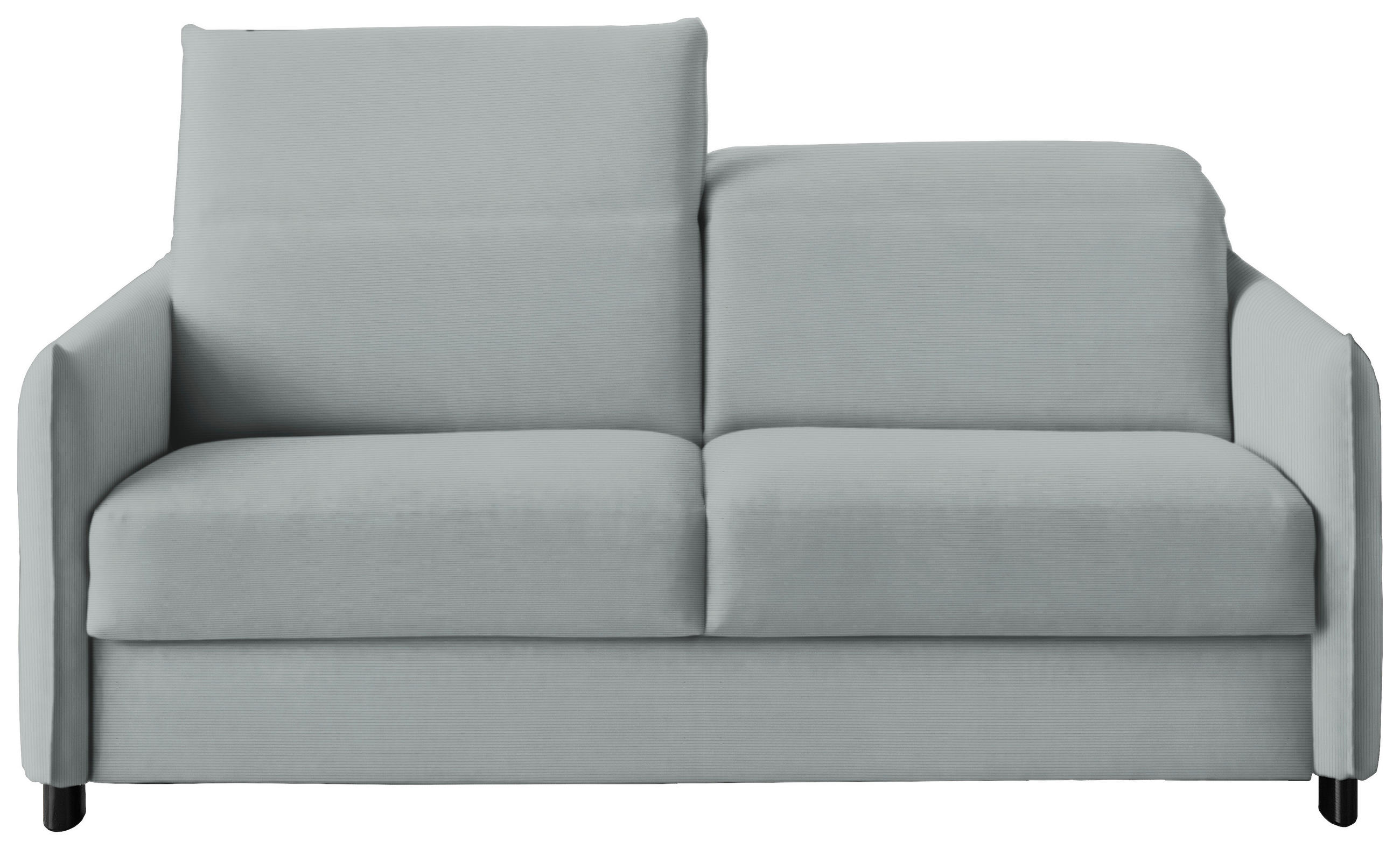 SCHLAFSOFA in Cord, Velours Mintgrün  - Schwarz/Mintgrün, KONVENTIONELL, Textil/Metall (188/84-105/100cm) - Bali