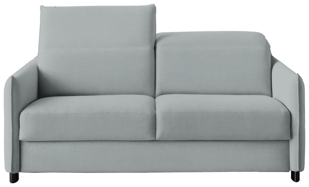 SCHLAFSOFA in Cord, Velours Mintgrün  - Schwarz/Mintgrün, KONVENTIONELL, Textil/Metall (188/84-105/100cm) - Bali