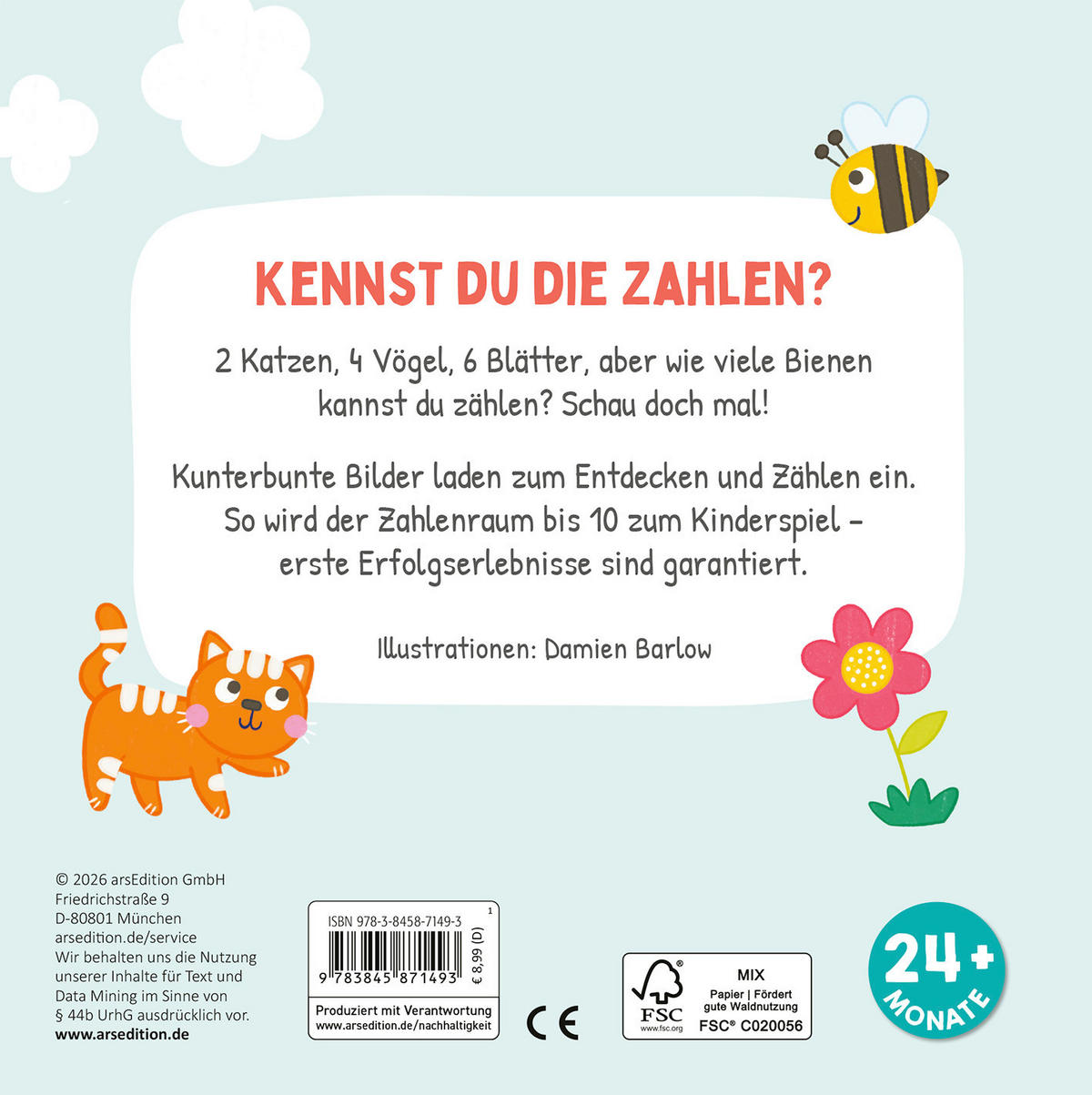 BUCH Ich kenne die Zahlen  - Multicolor, Basics, Papier (16/16/1cm)