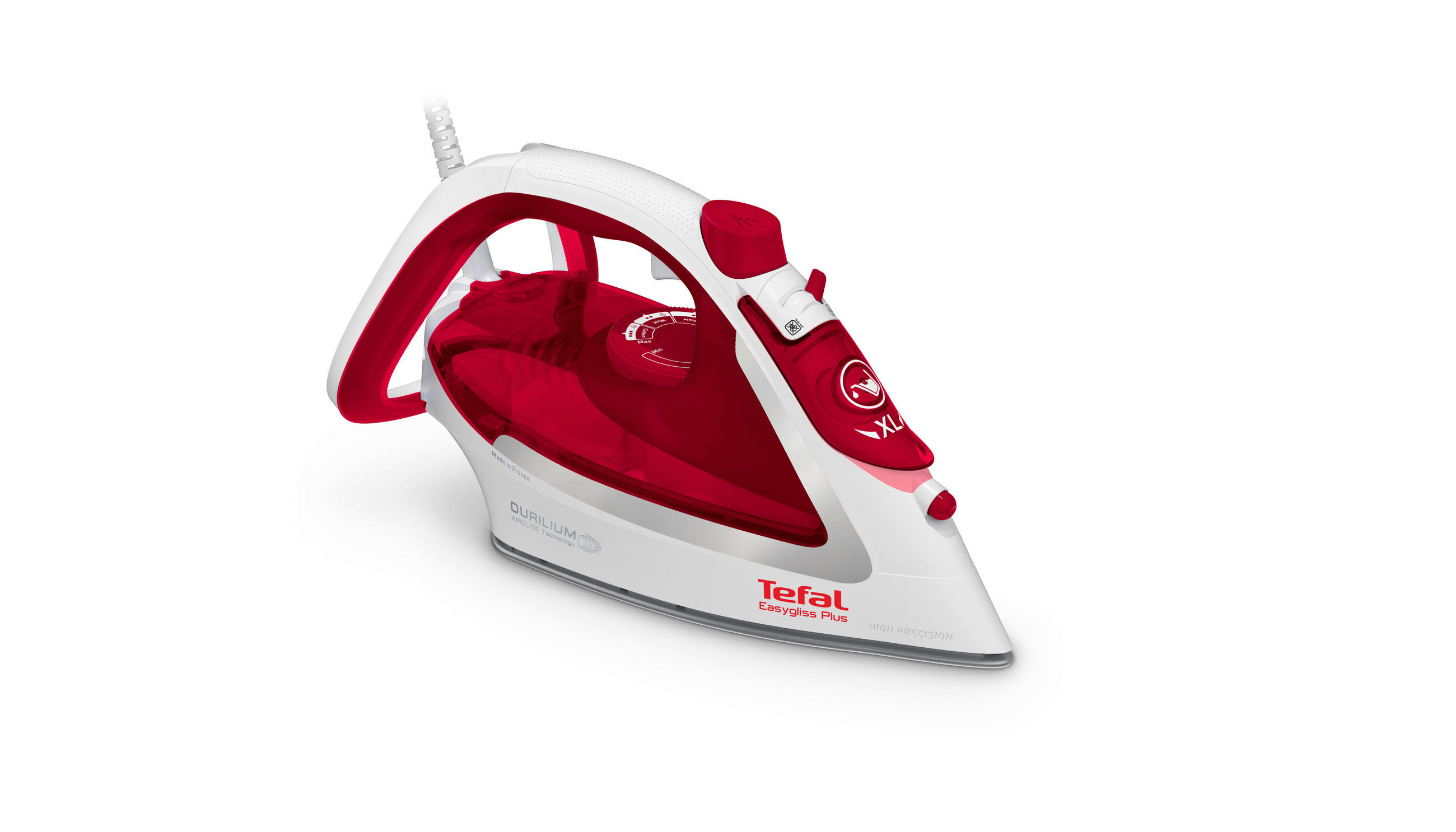 DAMPFBÜGELEISEN  Easygliss Plus  - Rot/Weiß, Basics, Kunststoff/Metall (34/14/18cm) - Tefal